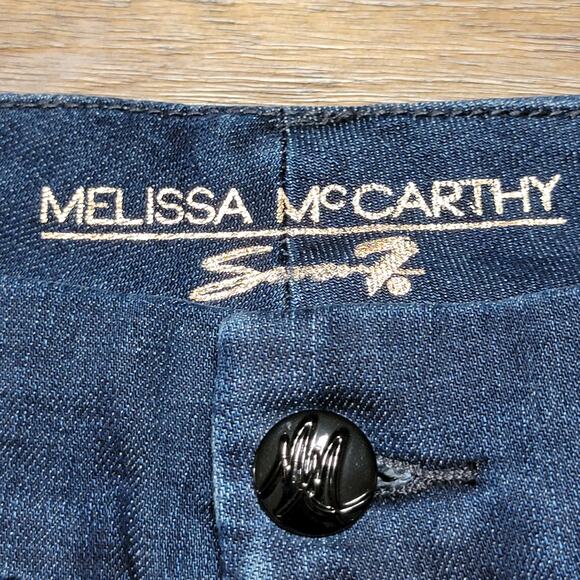 Melissa McCarthy X Seven7 Slim Boot Dark Wash Denim Jeans - Size 24W NWT - Picture 7 of 12